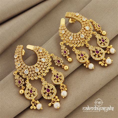 Silver Gold Plated Earrings – Page 15 – Nakoda Payals