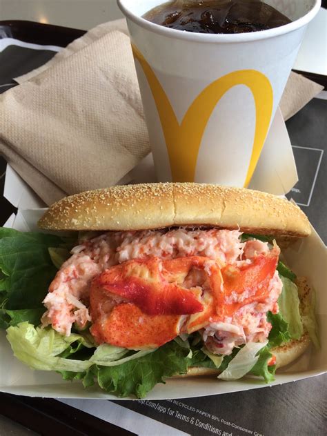 come dine with me...: Lobster Roll at McDonalds