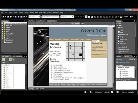 Tutorial On Expression Web 的图像结果