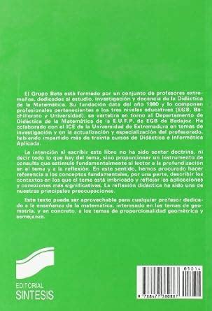 Proporcionalidad geométrica y semejanza (Matemáticas, cultura y ...