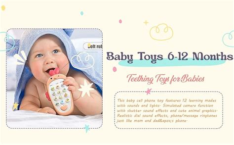 Buy TEC TAVAKKAL Baby Cell Phone Toy with Music Sensory Learning Toys ...