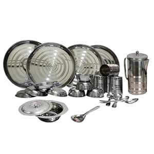 Dynore 24 pcs Stainless Steel Dinner Set : Amazon.in: Home & Kitchen
