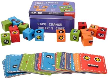 Sadugudu Face Changing Puzzle Emoji Expression Matching Building Blocks ...