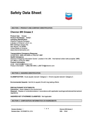 Fillable Online Safety Data Sheet SECTION 1 PRODUCT AND COMPANY ...
