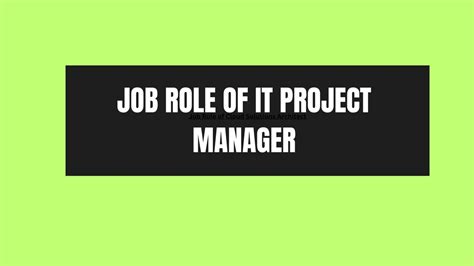 Image result for Project Manager Job Role