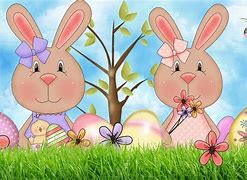 Image result for Spring Backgrounds with Bunnies