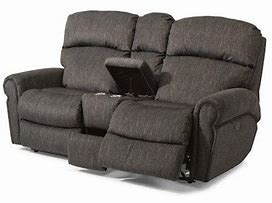 Image result for Fabric Reclining Loveseat with Console