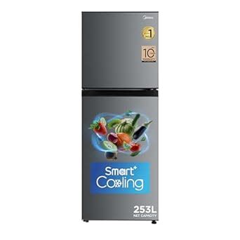 Midea 253 L,2 Star Frost Free Double Door Refrigerator with real ...