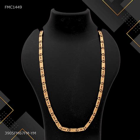 One by One Sharp Arrow cut Nawabi Chain for Man - FMC1449 – Freemen®