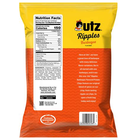 Utz® Barbeque Ripples Potato Chips – Utz Quality Foods