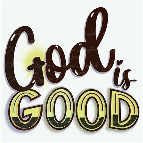 God is Good PNG Hand Drawn Sublimation Design, Digital Download ...