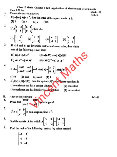 Image result for Maths Chapter 12th