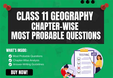 Chapter-Wise High-Probability Questions Booklet Class 11 Geography (In ...