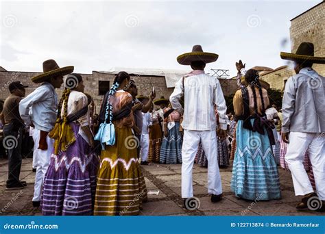 Indigenous People Celebrating The Guelaguetza In Oaxaca Mexico ...