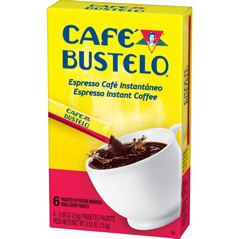 Café Bustelo Instant Coffee Single Serve Packets, 6 Ct - Beauty ...