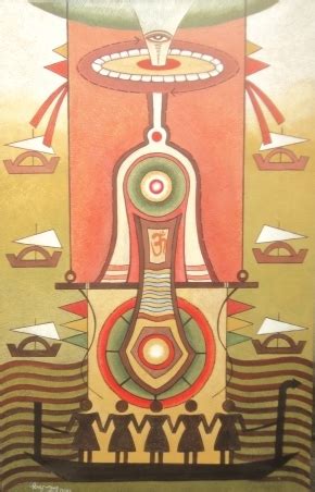 Buy Painting God 9 Artwork No 10145 by Indian Artist Binay Polley