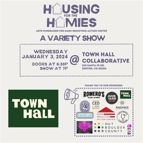 HOUSING FOR THE HOMIES – A VARIETY SHOW & ARTS FUNDRAISER FOR HARM ...