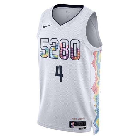 NBA Denver Nuggets Nike City Edition Swingman Jersey 2024 - White ...