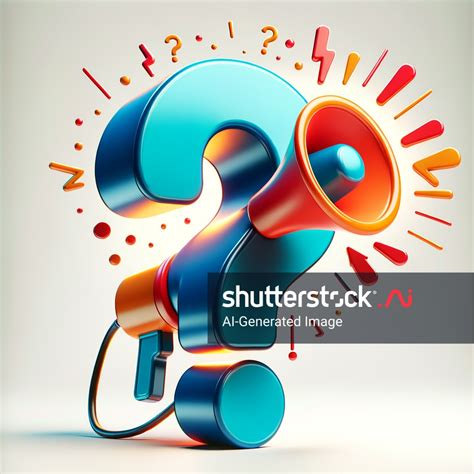 Draw Question Mark Megaphone Use White AI-generated image 2408677353 | Shutterstock