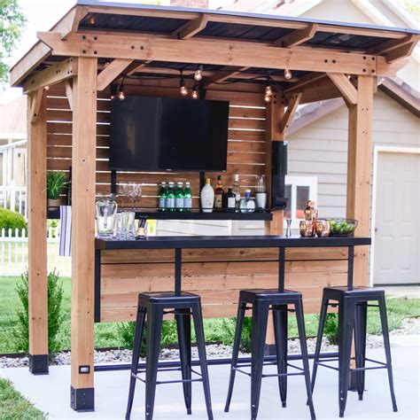 Covered Outdoor Bar Designs 13 Modern Outdoor Bar Ideas | Trex