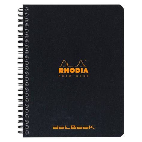 Rhodia - Classic Black - Wirebound - Dot Grid - A5+ White - 80 GSM ...