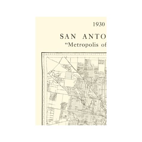 Historic City Map - San Antonio Texas - National 1930 - 23 x 35.15 - V ...