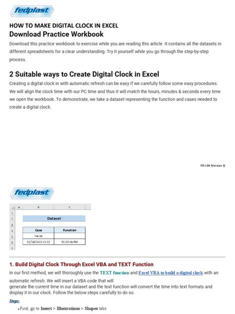 How to Add a Clock in Excel 的图像结果