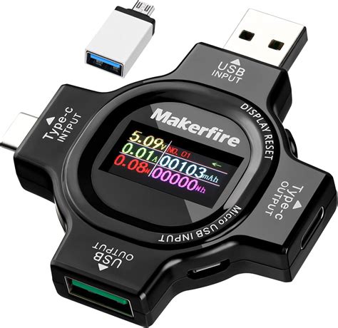 USB Tester Voltage Power Meter - Type C Power Tester USB Digital Tester ...