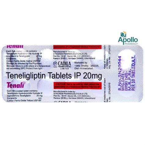 Tenali Tablet 10's Price, Uses, Side Effects, Composition - Apollo Pharmacy