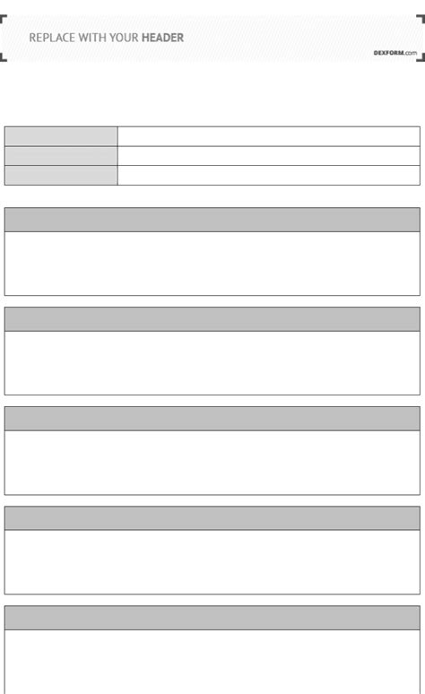 Image result for Project Scope Internship Template