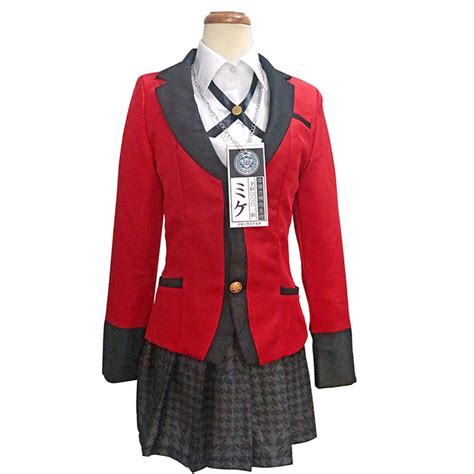 Buy YMMONLIA Adult JK Uniforms Kakegurui Compulsive Gambler Yumeko ...