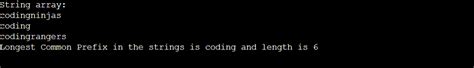 Image result for Longest Common Prefix String