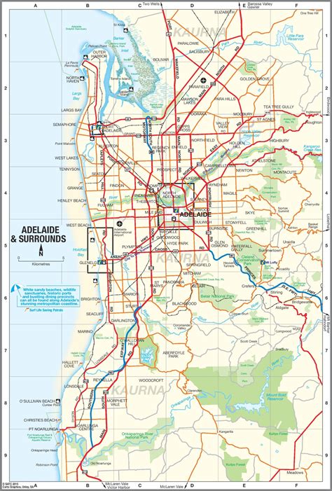 Adelaide suburbs map