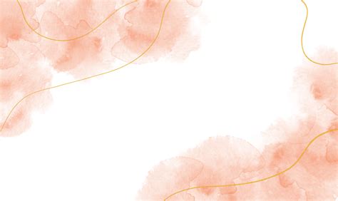Free Abstract Orange Pastel Watercolor Paint Stain Background With Gold ...