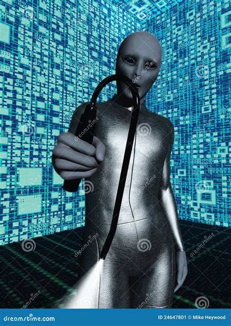 Image result for Alien with Probe Cartoon