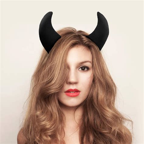 Buy Devil Horns Devil Horns Headband Devil Horns Men Black Devil Horns ...