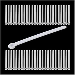 MEETOOT 50pcs 0.15ml Static-Free Micro Scoop Mini Milligram Measuring ...