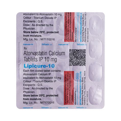 Lipicure 10 Tablet | 30 Minutes 24/7 Delivery