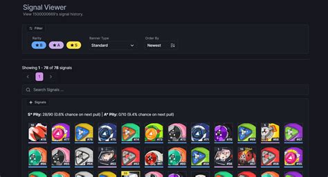 ZZZ Signal Tracker - Zenless Zone Zero | stardb.gg