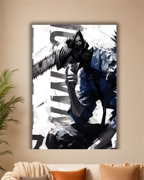 "Inferno Unleashed: Chainsaw Man poster" – Luxen Art Gallery
