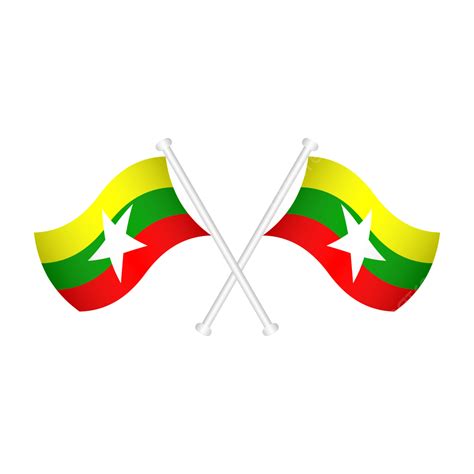 Myanmar Flag, Myanmar, Flag, National PNG and Vector with Transparent ...