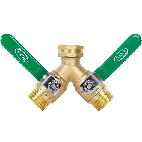 Snapklik.com : BoArt Brass Garden Hose Splitter 2 Way Heavy Duty, Y ...