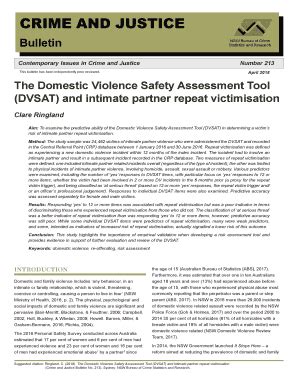Fillable Online apo org The Domestic Violence Safety Assessment Tool ...
