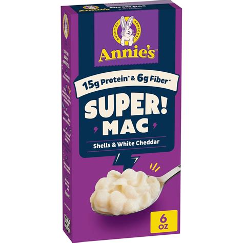Amazon.com : Annie's Super! Mac, Protein Macaroni And Cheese Dinner ...
