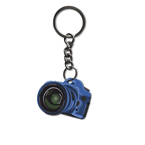 SIGNOOGLE Wood Blue Camera Theme Printed Keychain Bike/Car/Men/Women ...