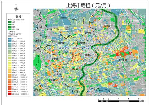 上海市2018年（上半年）房租热点图-免费共享数据产品-地理国情监测云平台