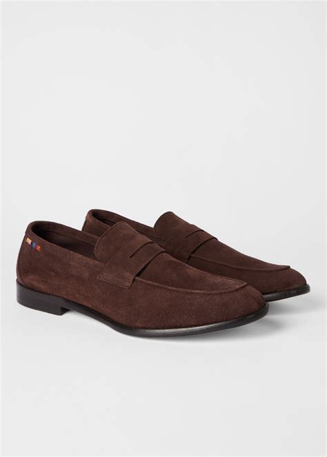 Men's Dark Brown Suede 'Figaro' Loafers