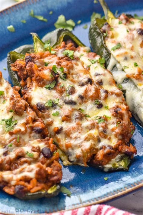 Stuffed poblano peppers – Artofit