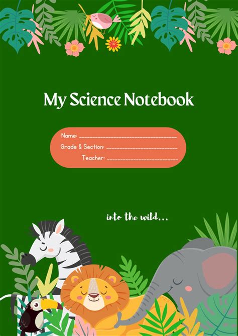Science Notebook Cover Template 的图像结果