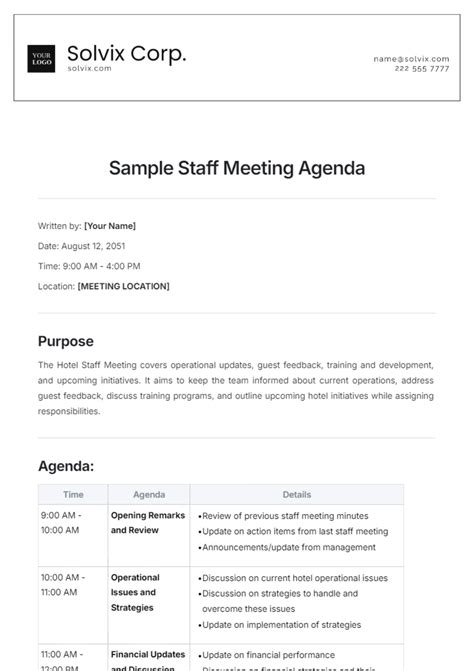 Meeting Agenda Sample 的图像结果
